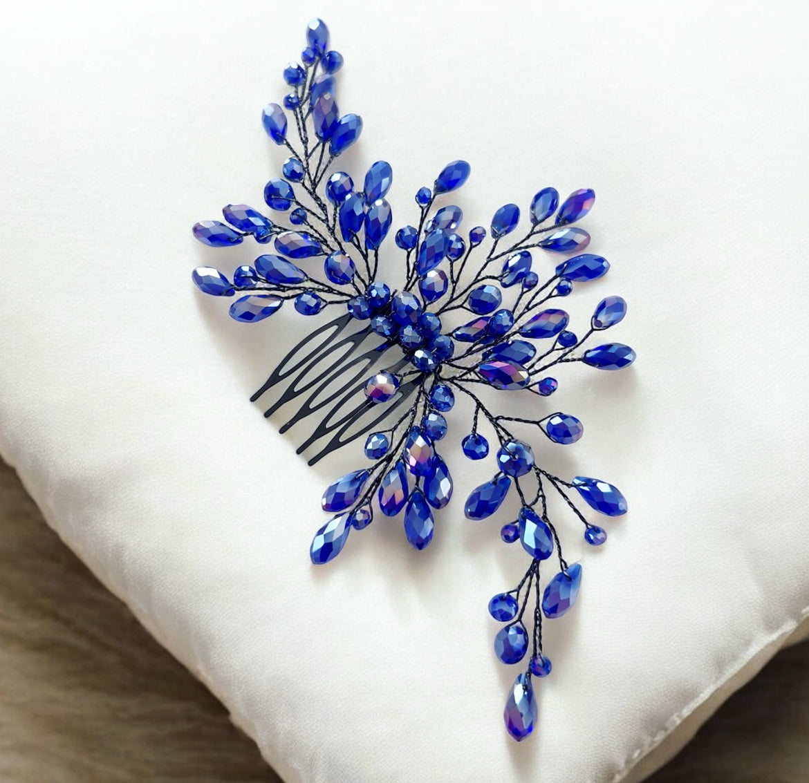 Blue and Black Hair Comb
