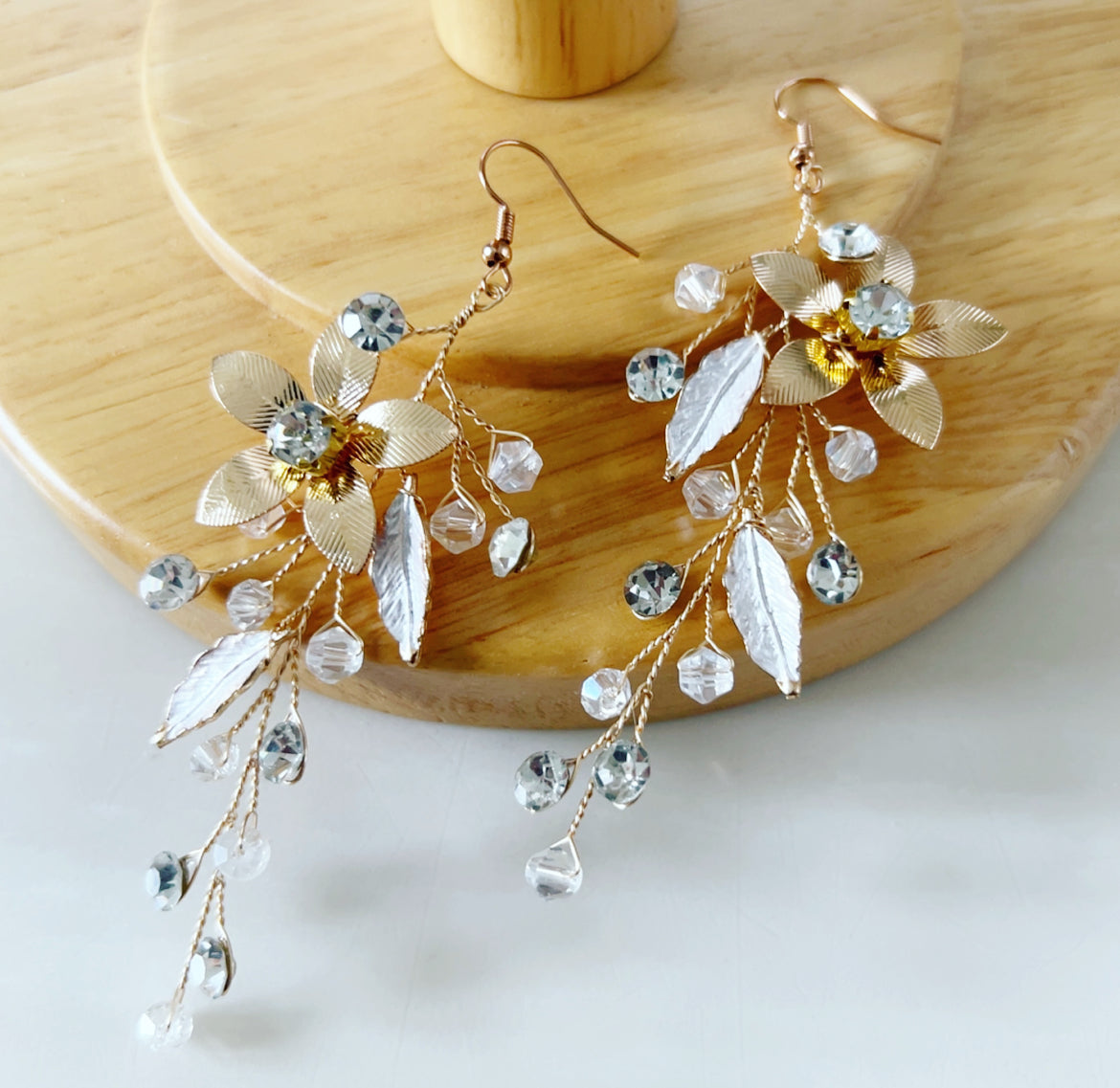 Gold Flower Earrings