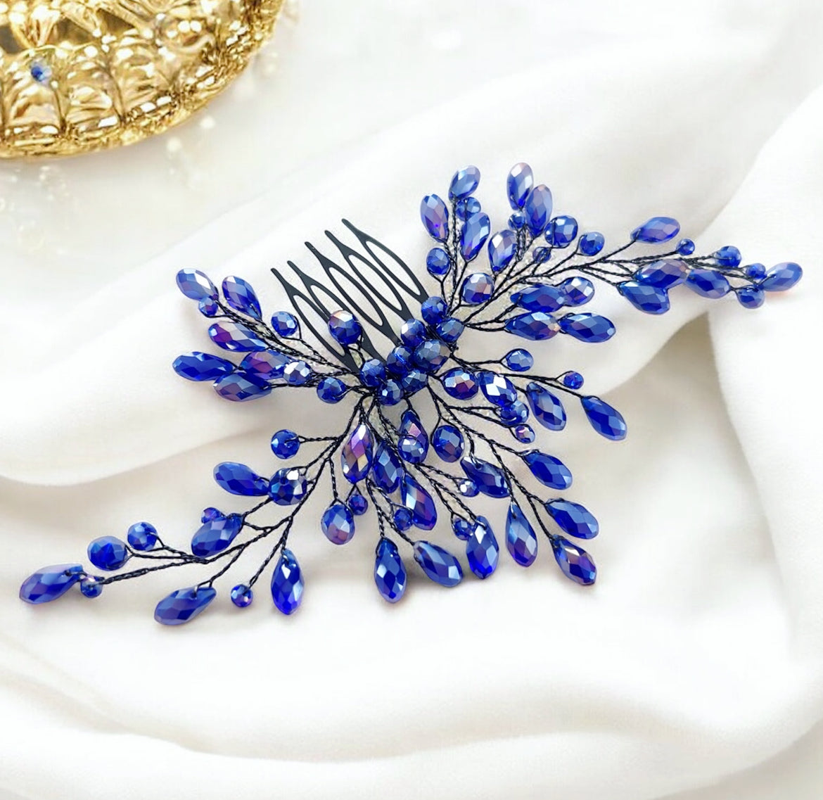 Blue and Black Hair Comb