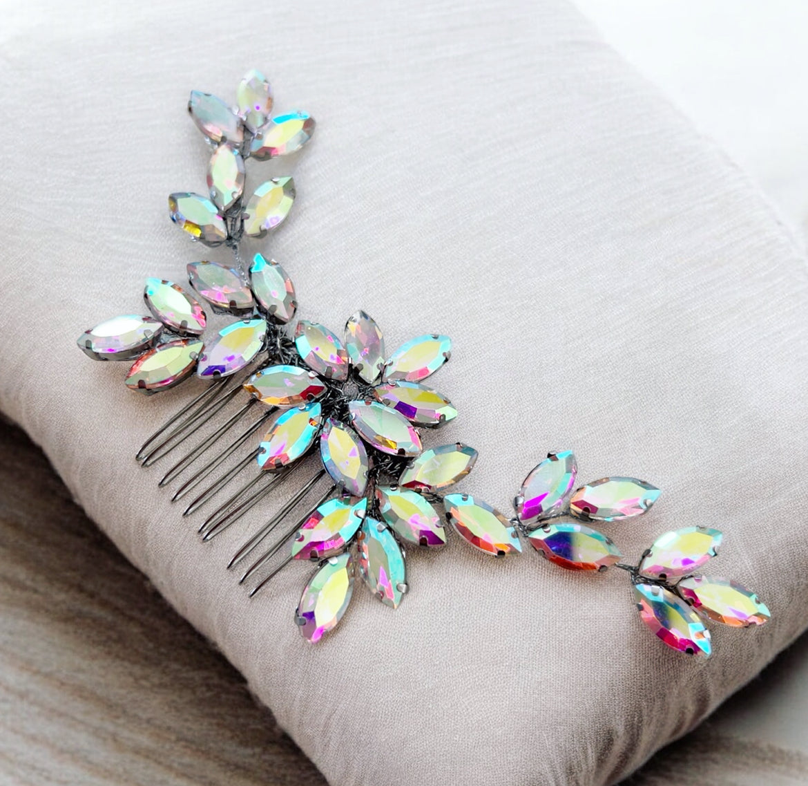 Mirror Crystal Hair Comb