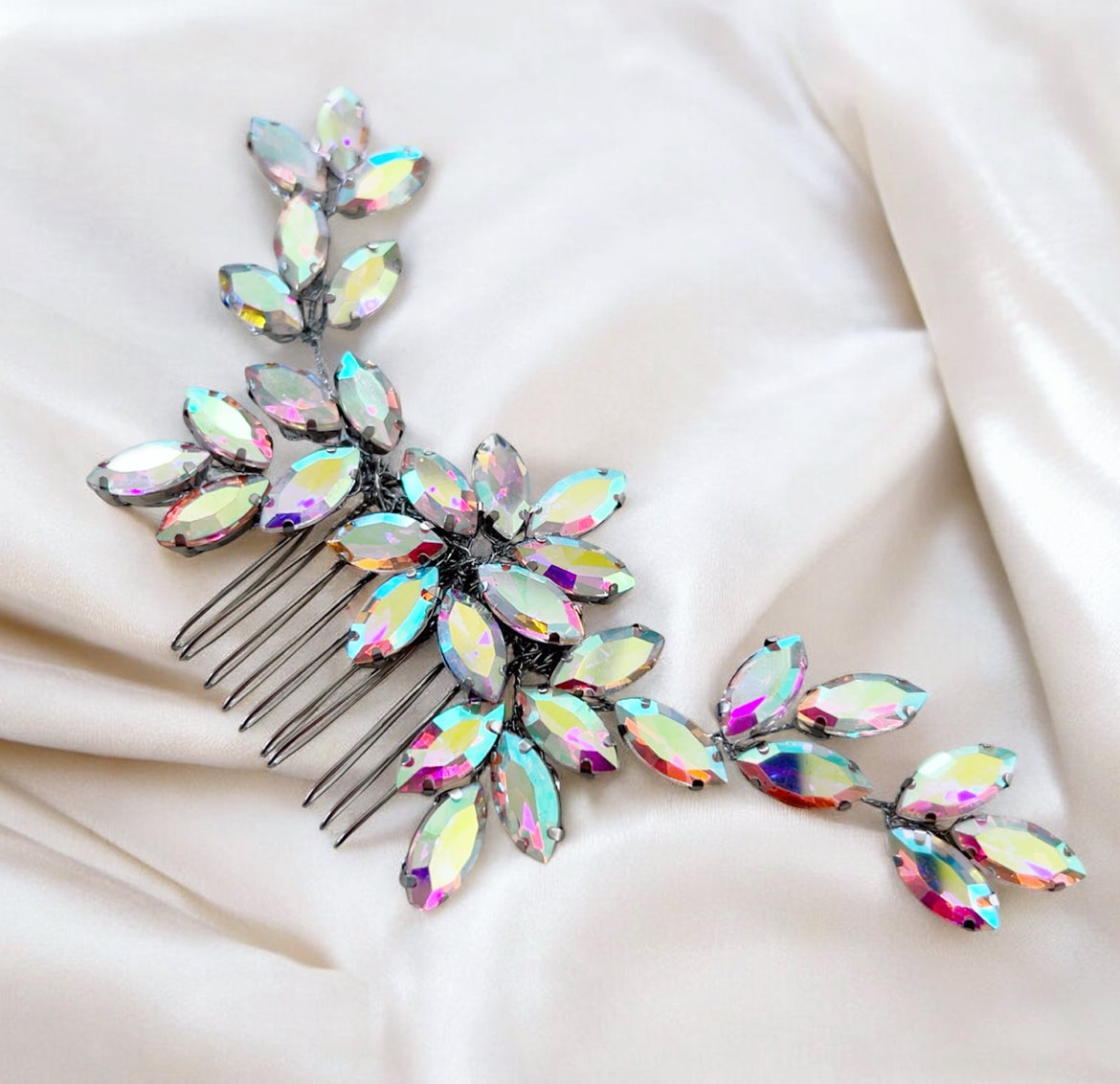 Mirror Crystal Hair Comb
