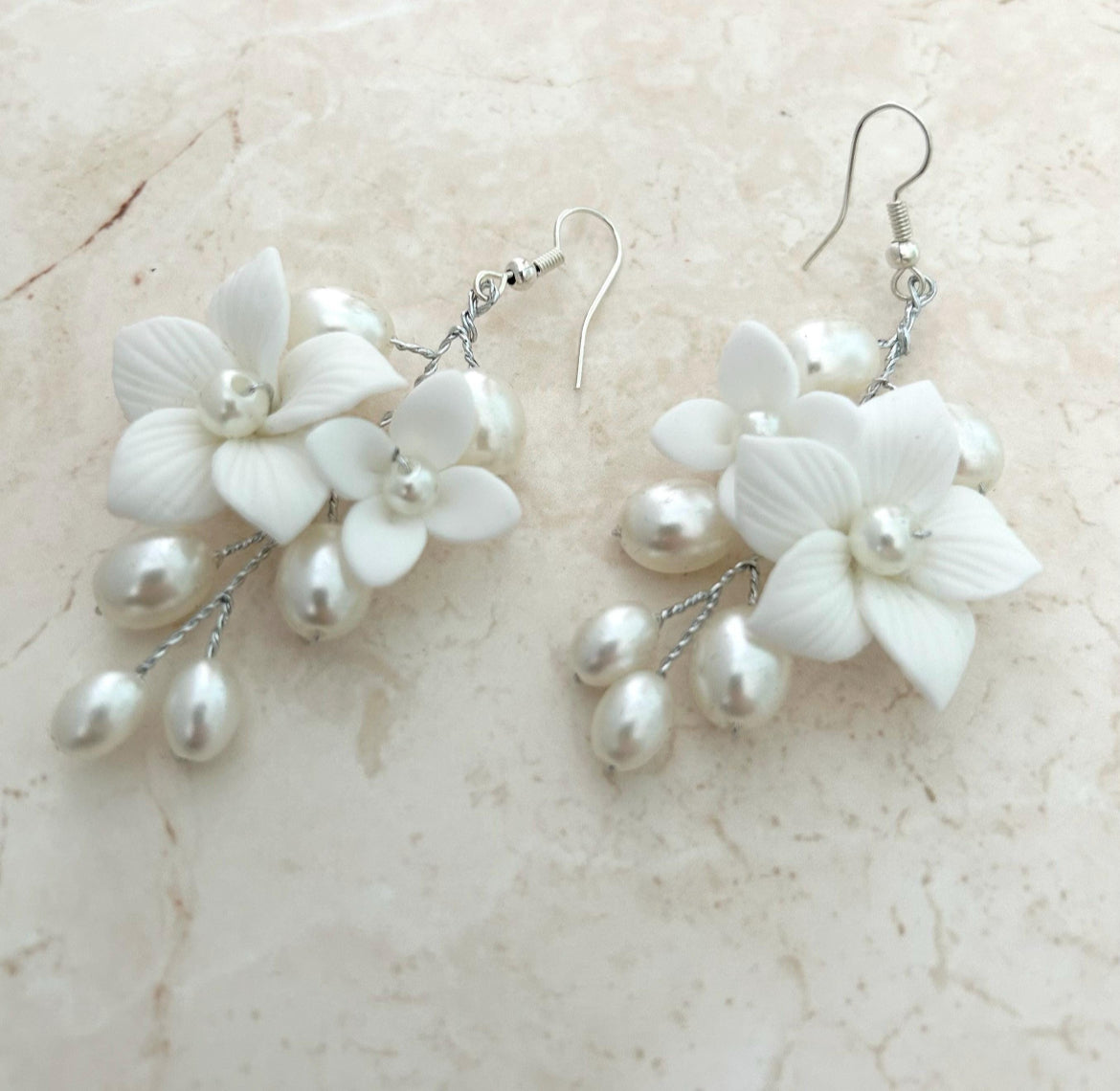 Floral Bridal Earrings