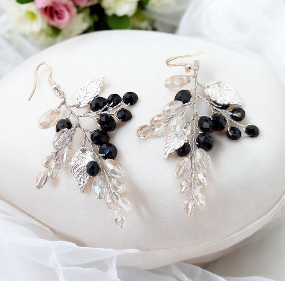 Black Crystal Earrings