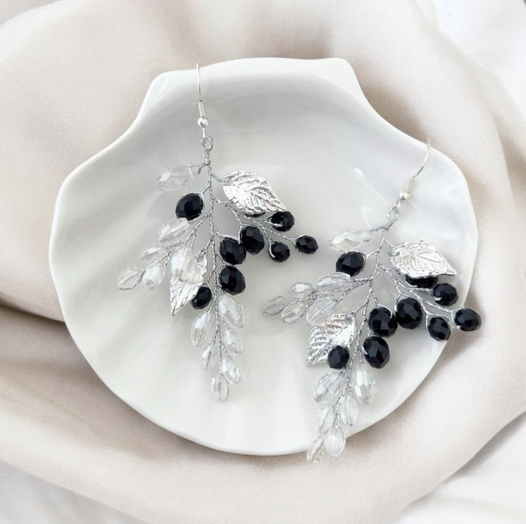 Black Crystal Earrings