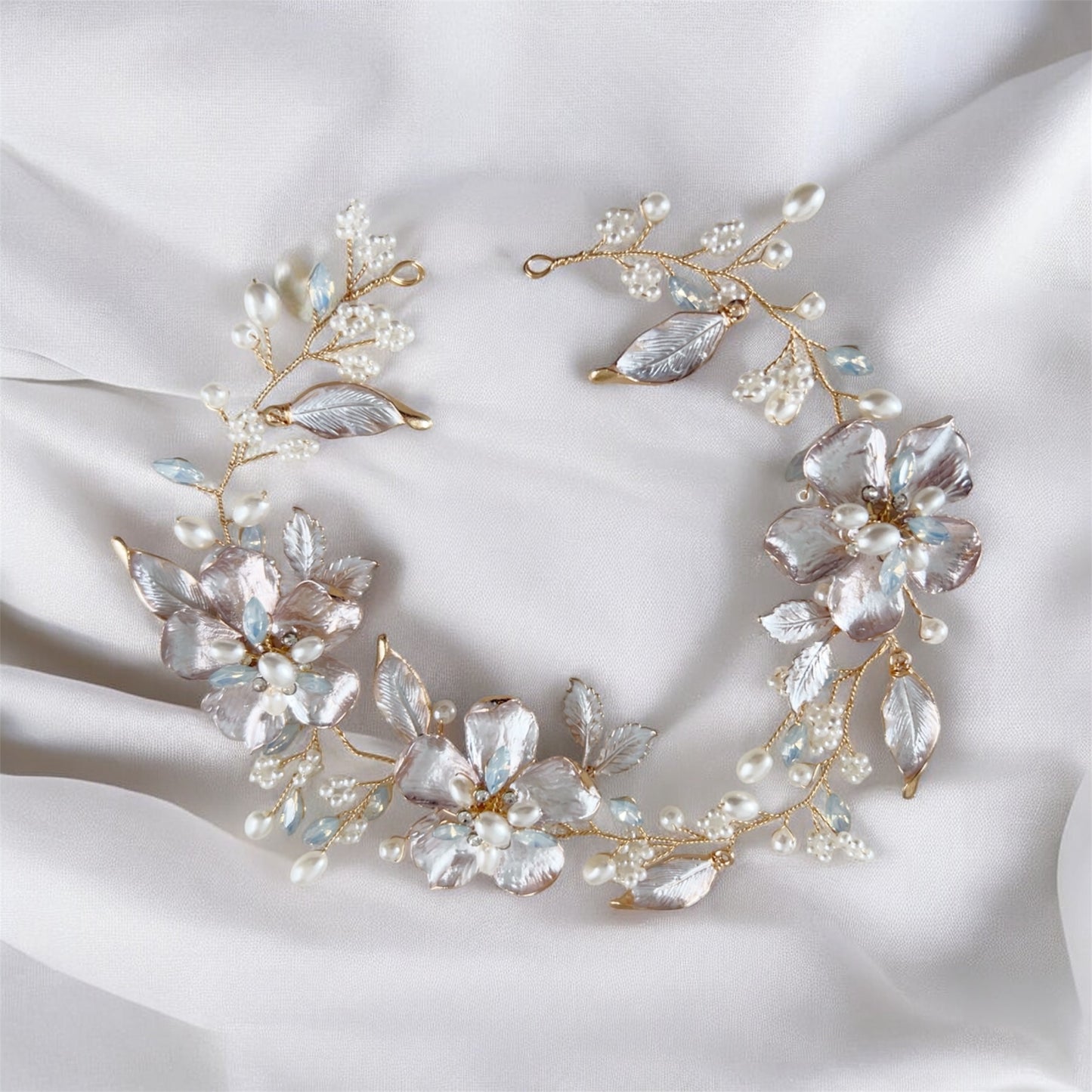 Gold Flower Hair Vine