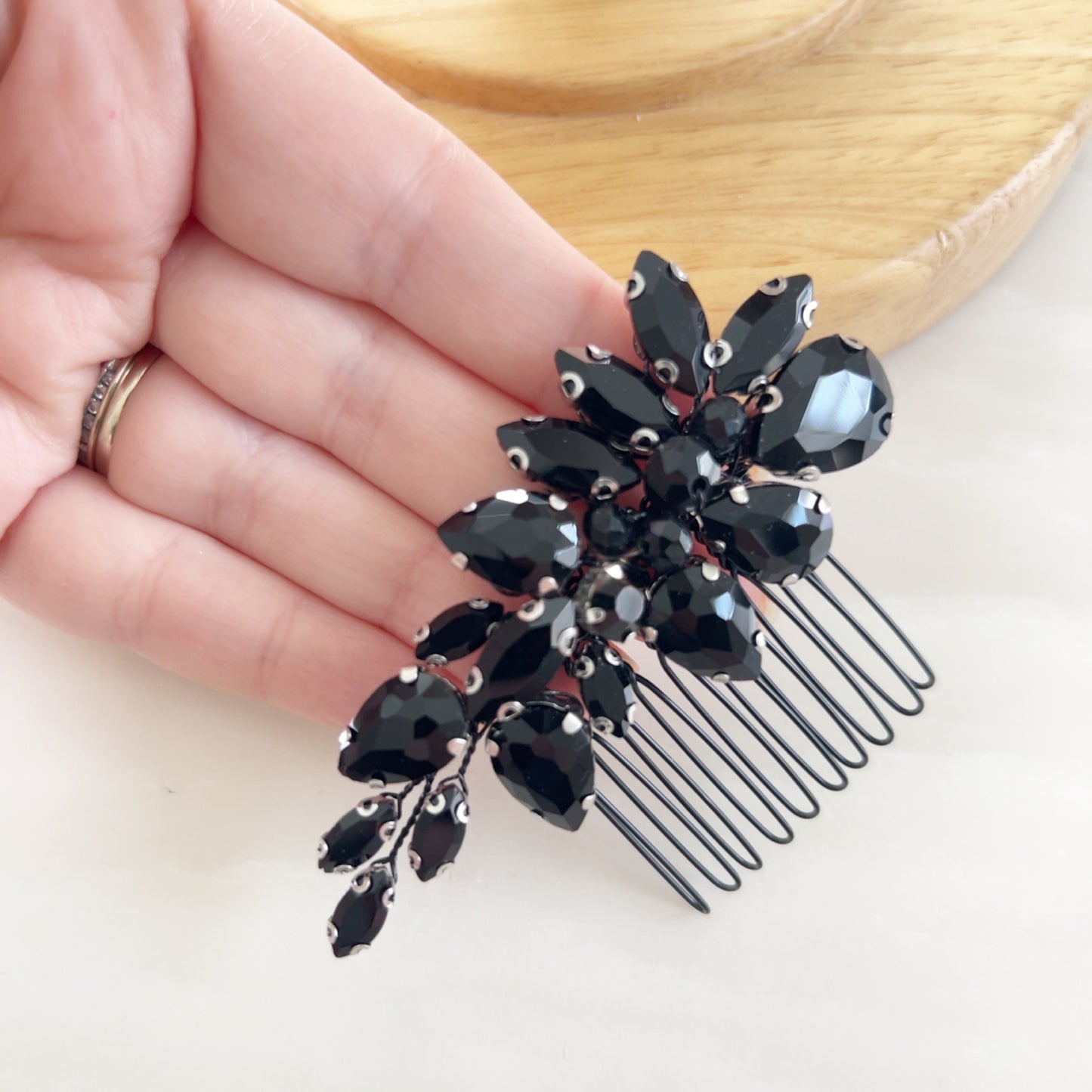 Delicate Black Hair Comb