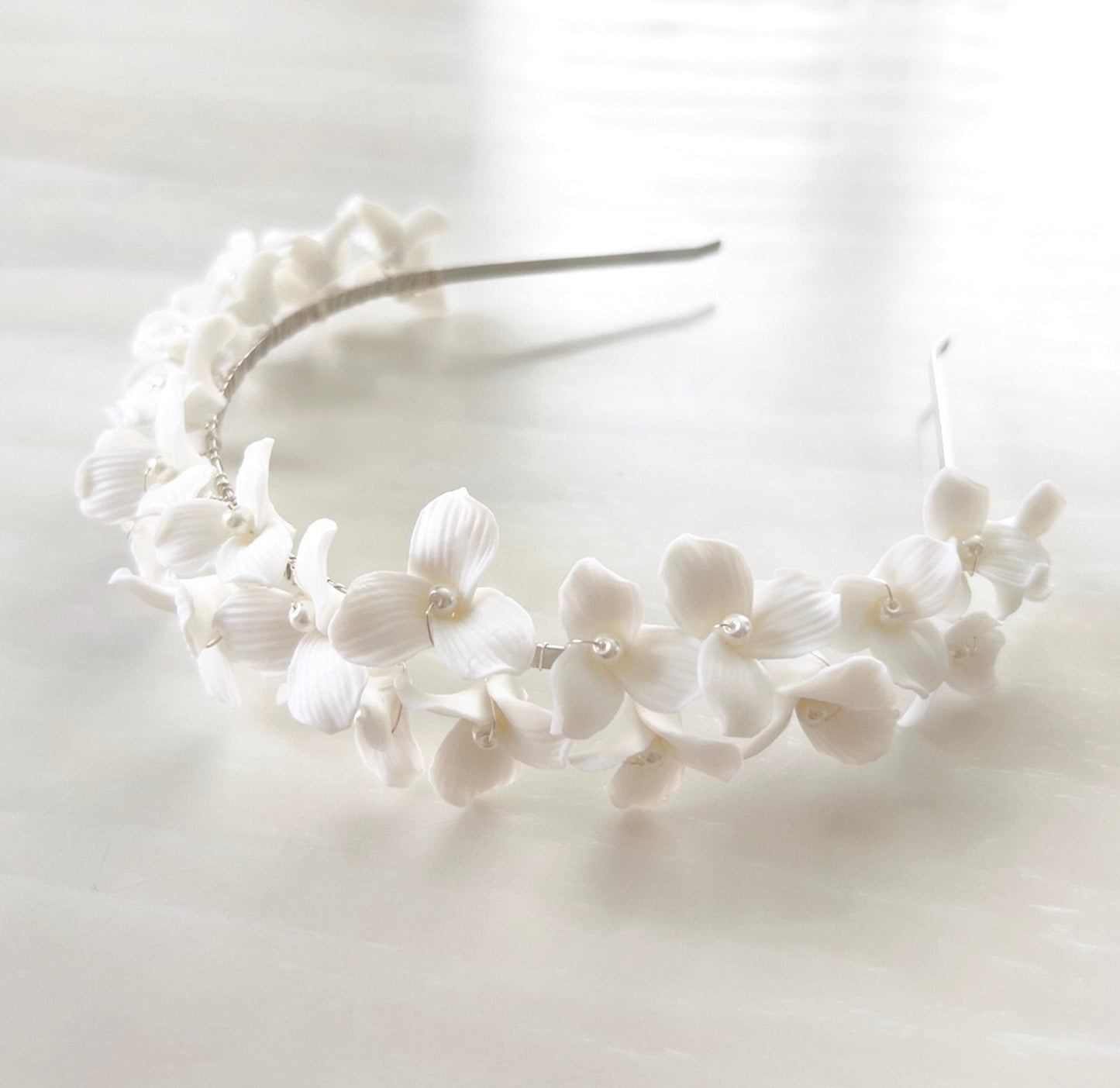 bohemian inspired bridal headband - Petal & Pearl