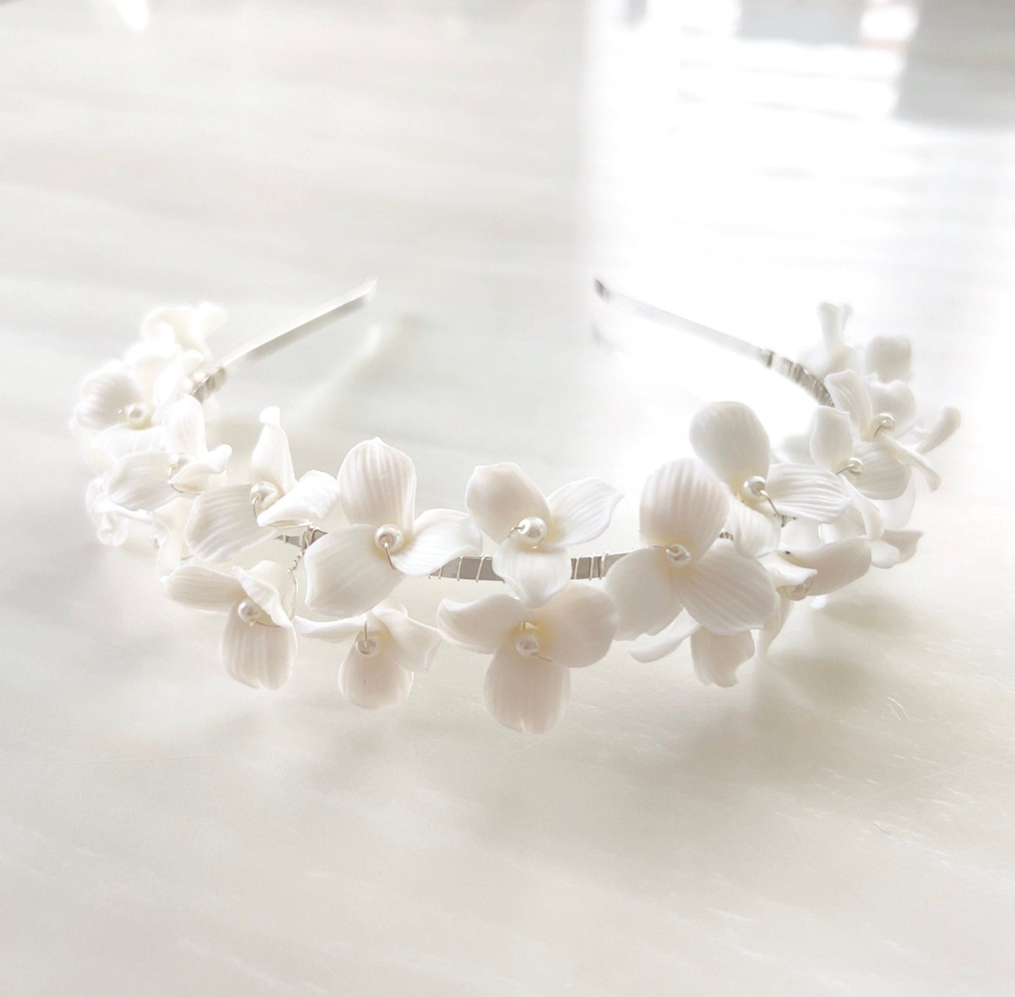 bohemian inspired bridal headband - Petal & Pearl