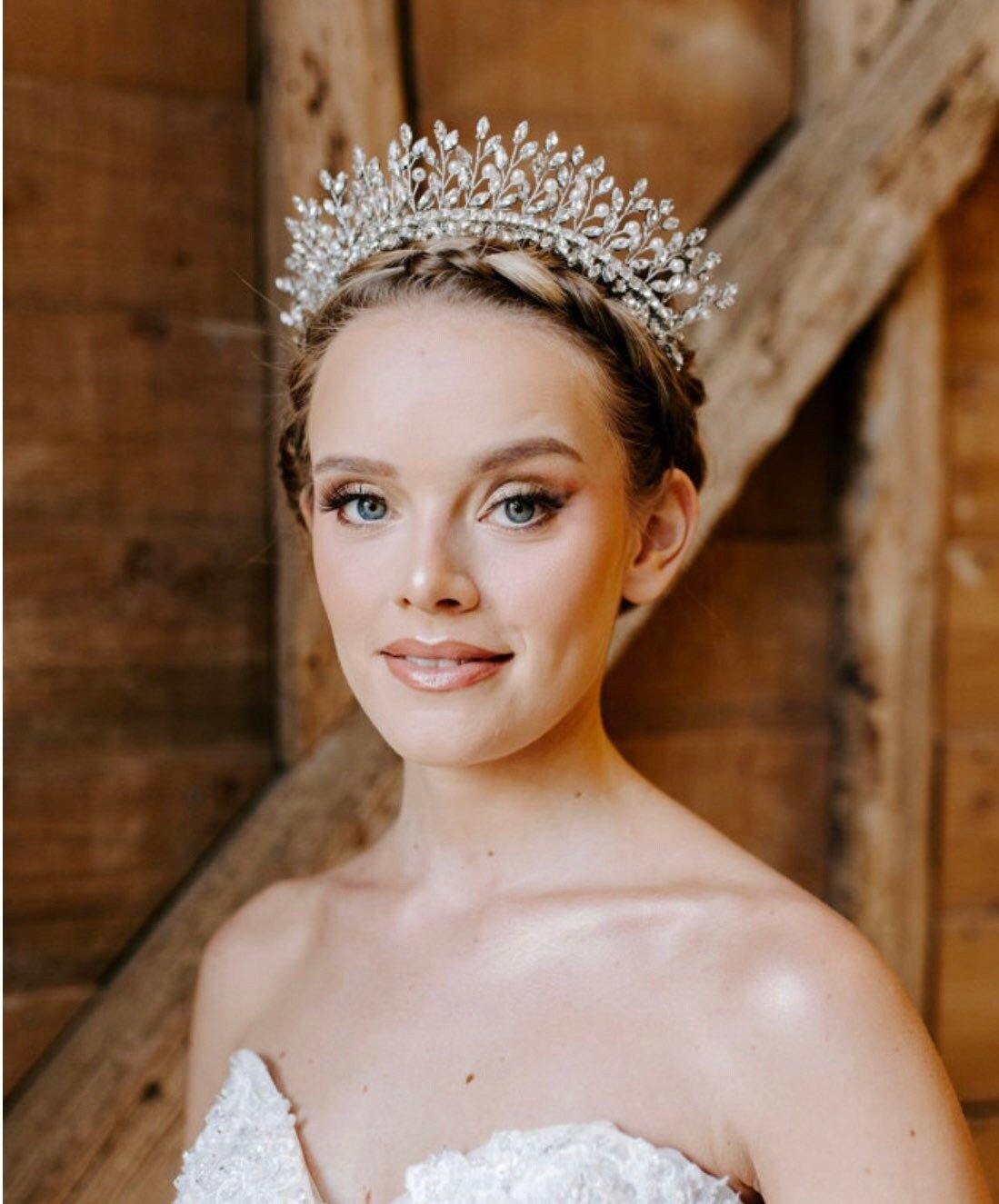 Gold Fairytale crystal tiara - Petal & Pearl
