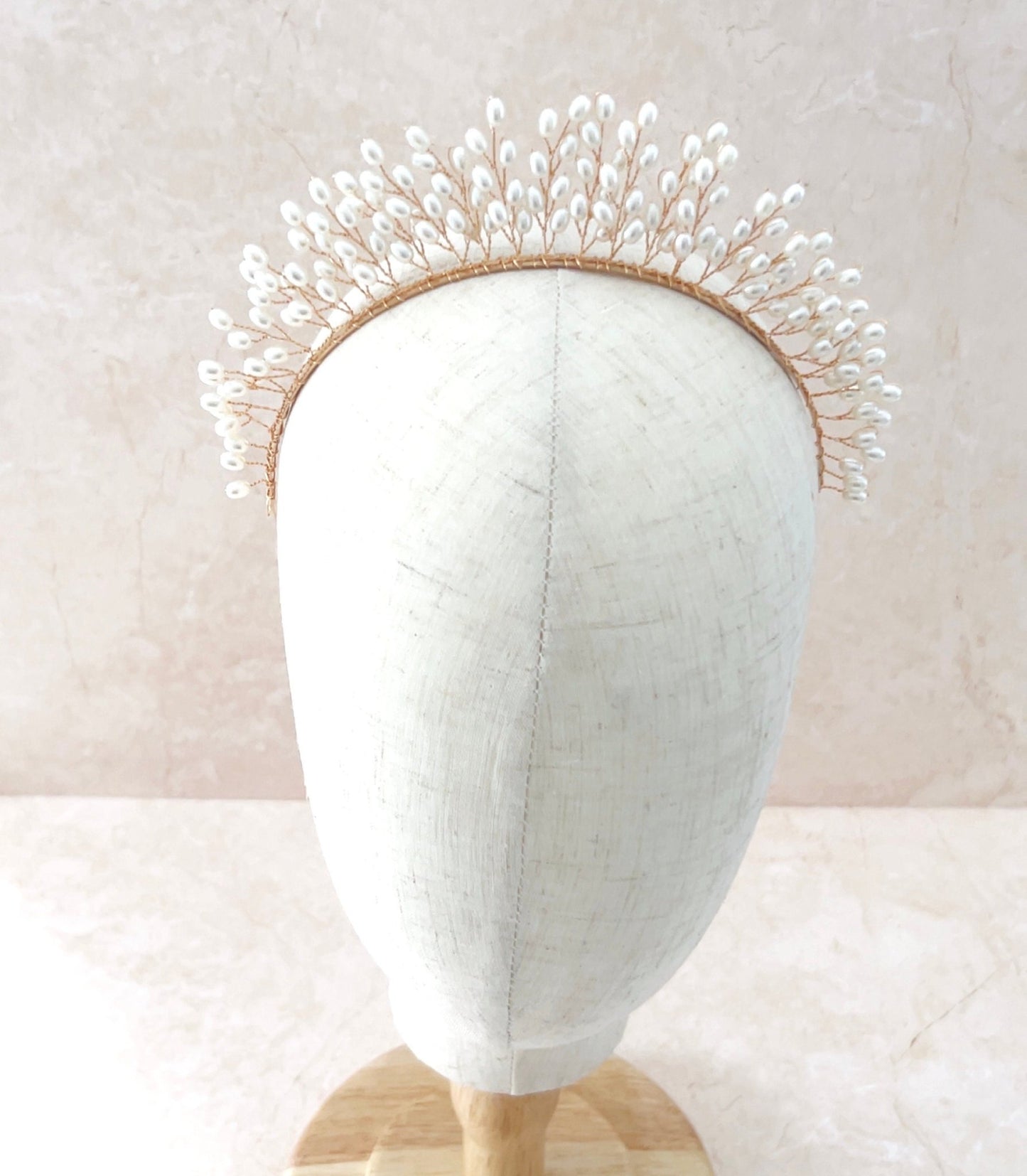 Pearl bridal headpiece - Petal & Pearl