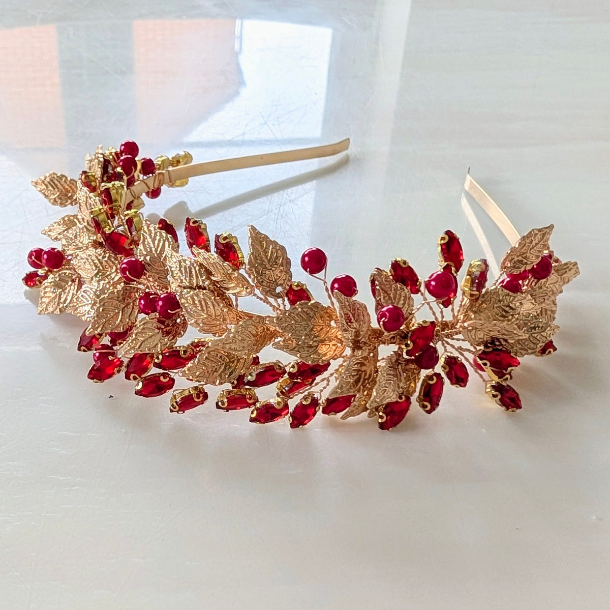 Red and Gold Headband