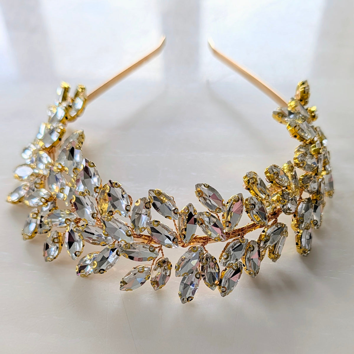 Clear crystal bridal crown