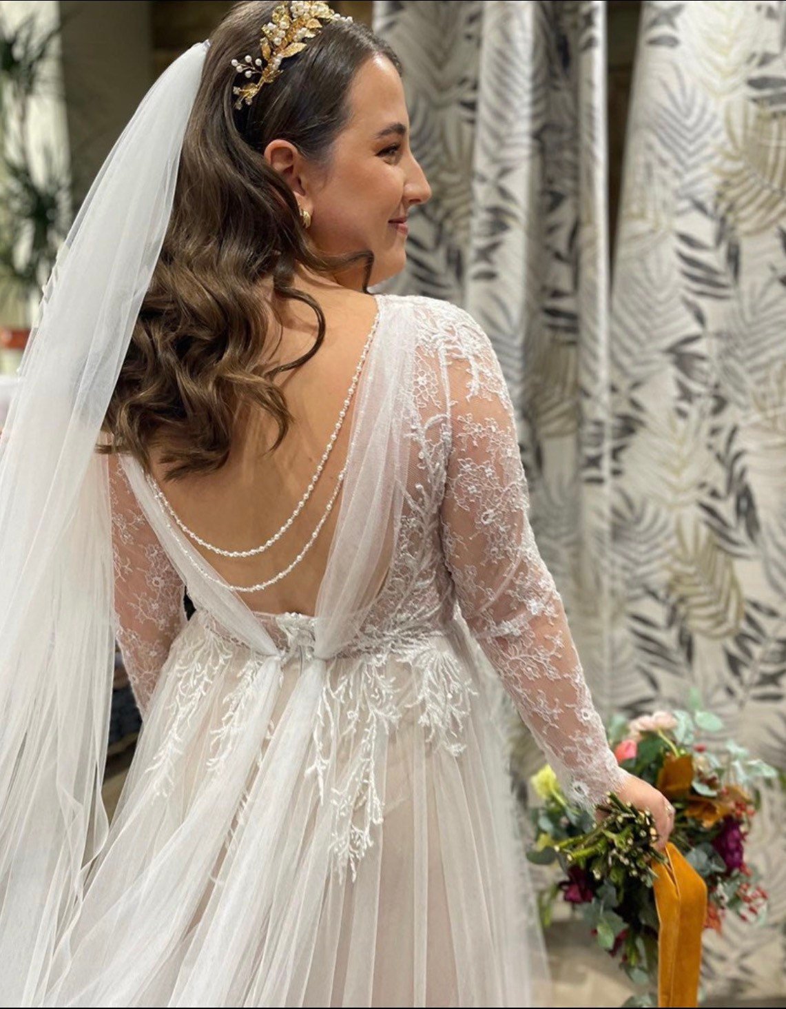 Rose Gold leaf headband. - Petal & Pearl