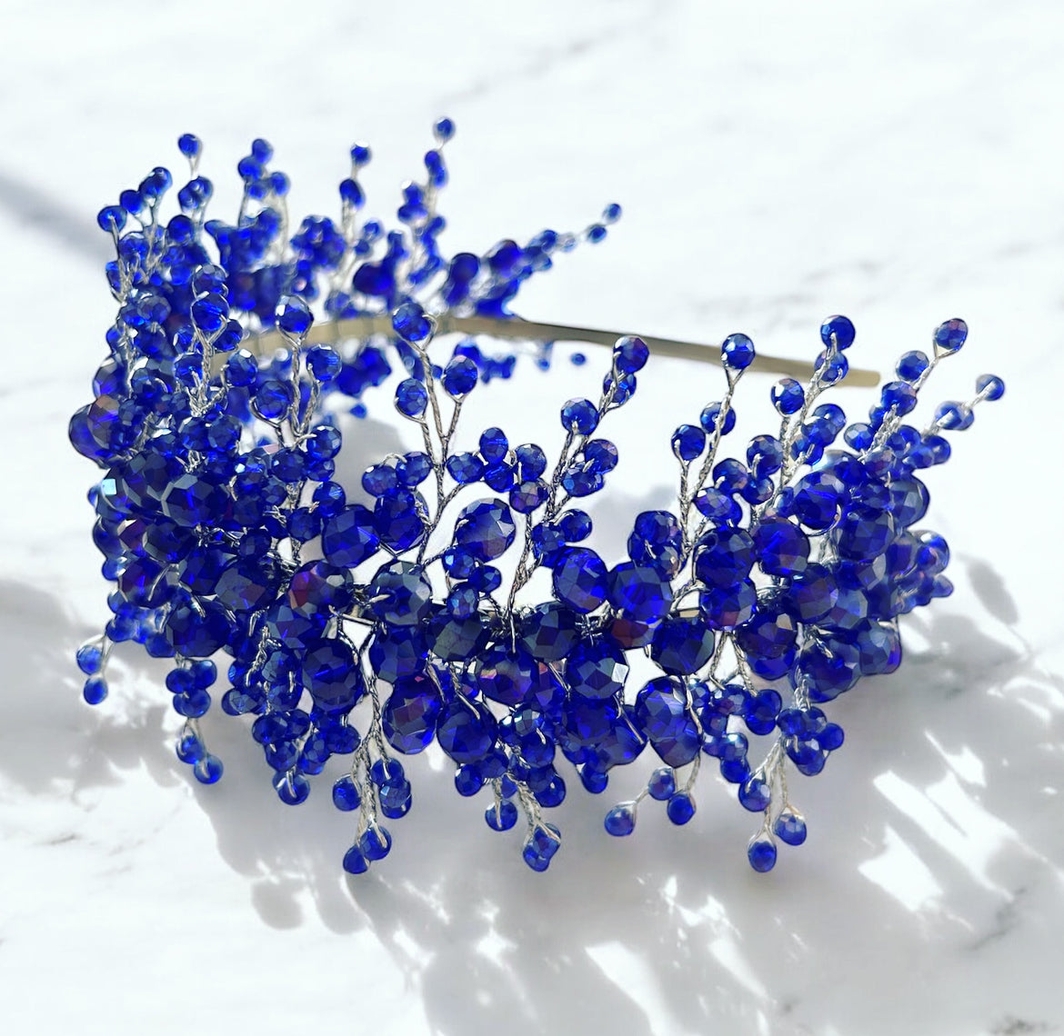 Blue Crystal Headband