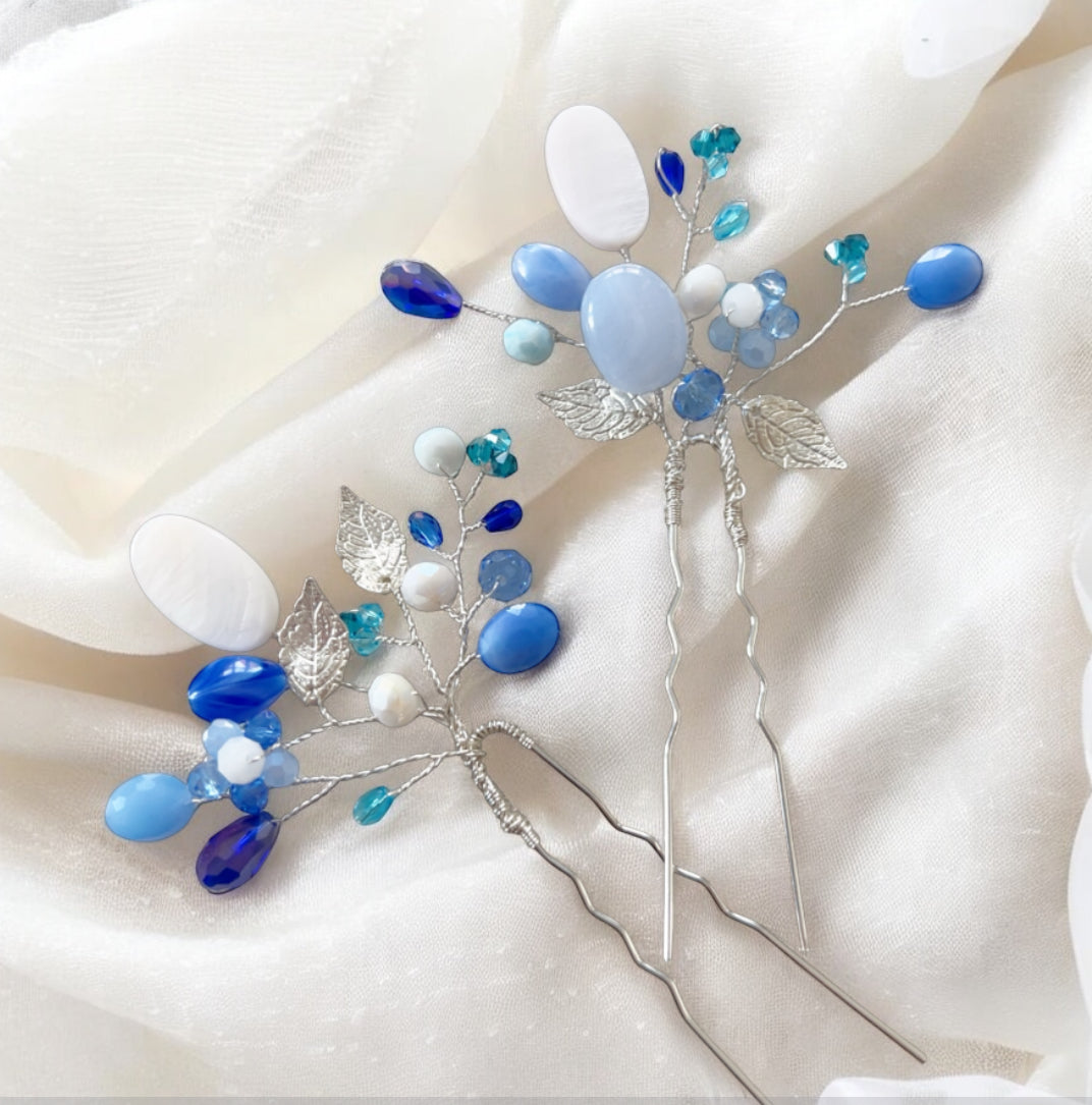 Ocean Whisper Hair Pins