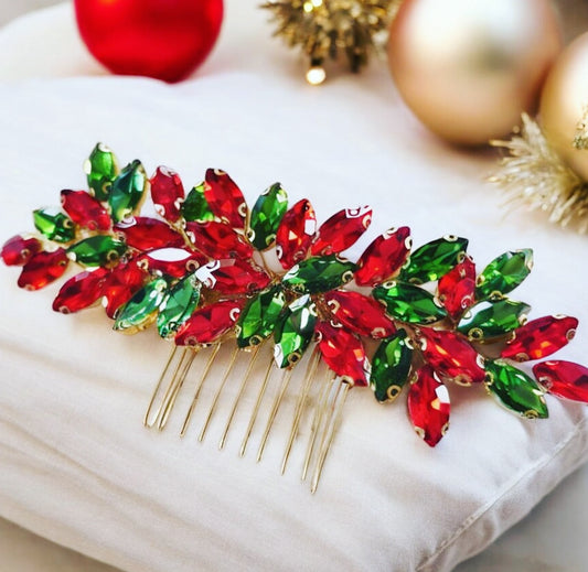 Christmas hair comb