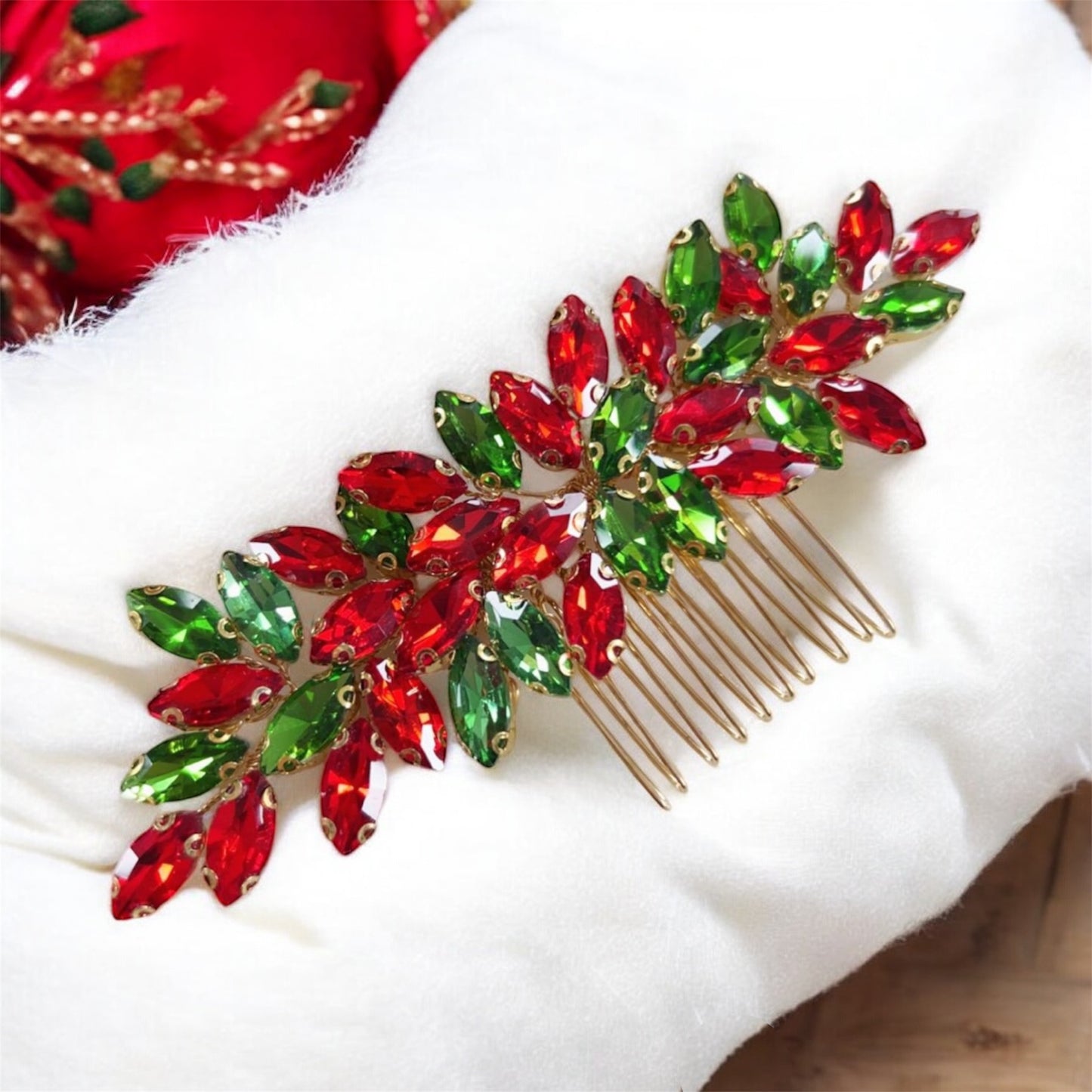Christmas hair comb