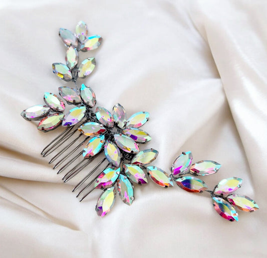 Mirror Crystal Hair Comb