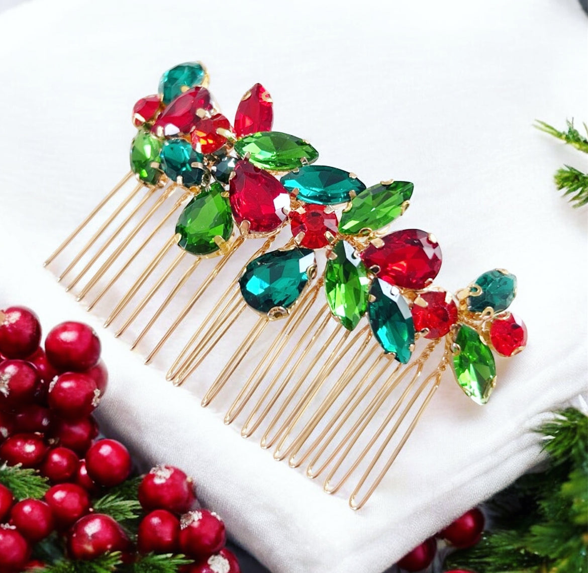 Christmas hair comb