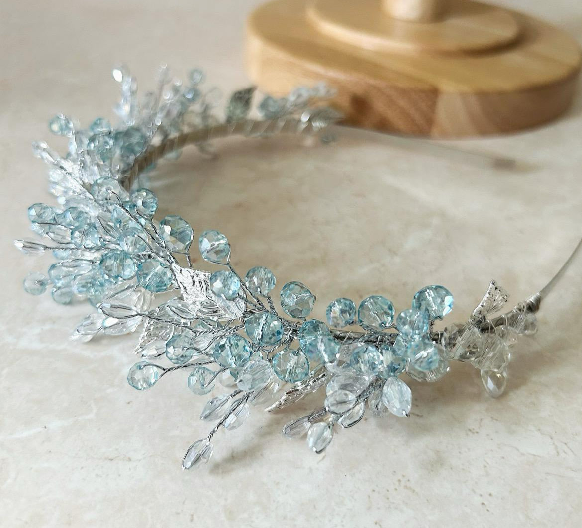 Mint Green Crystal Headband
