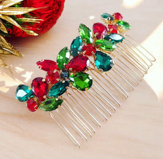 Christmas hair comb