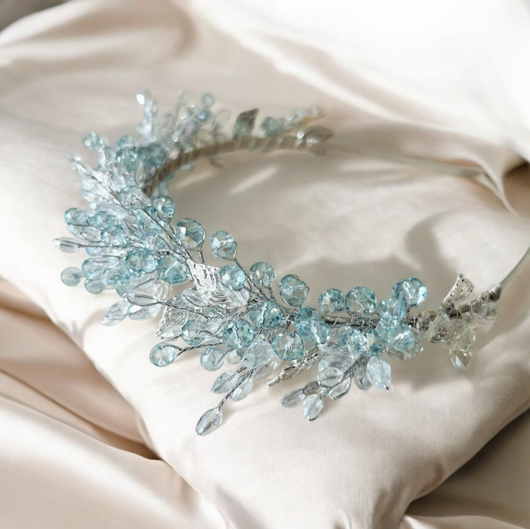 Mint Green Crystal Headband