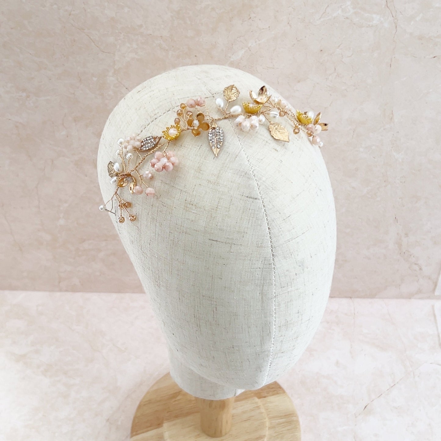 Delicate bridal hair vine - Petal & Pearl