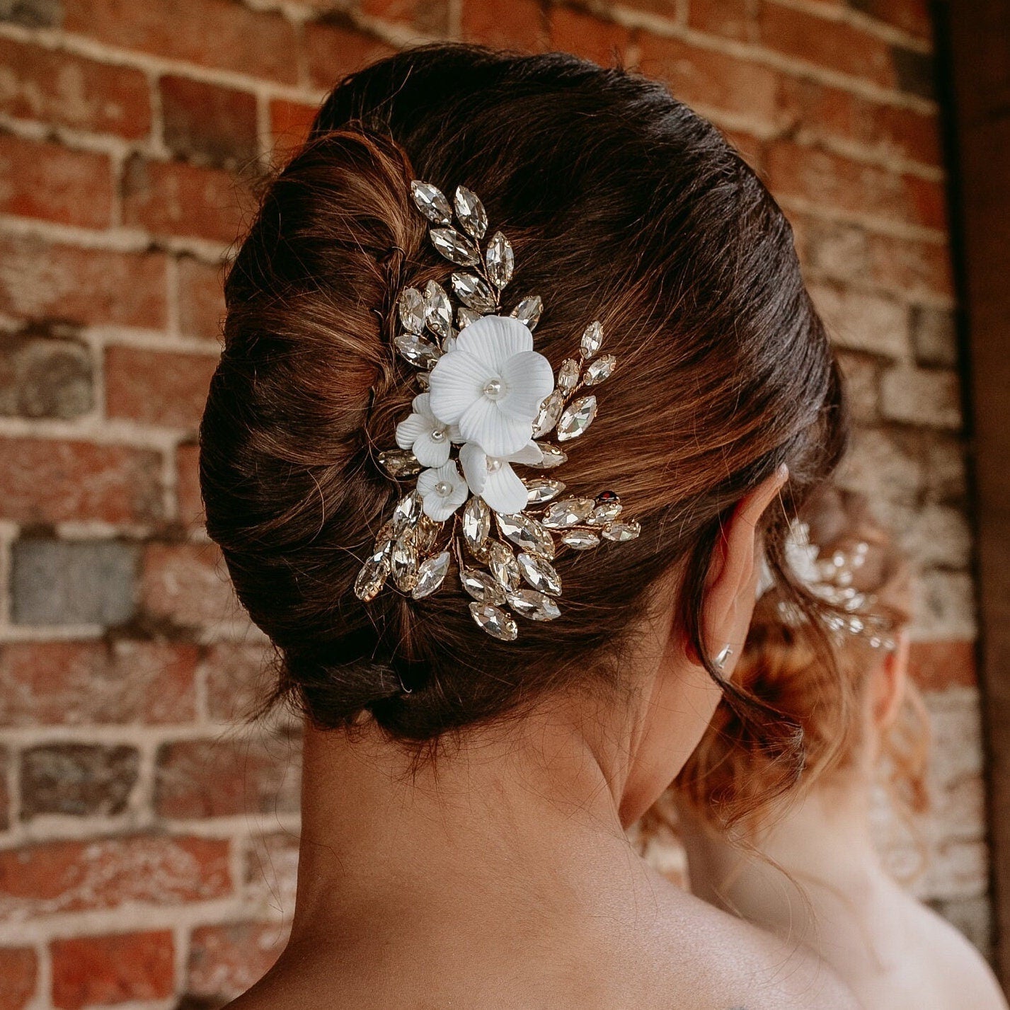 Floral hair comb - Petal & Pearl