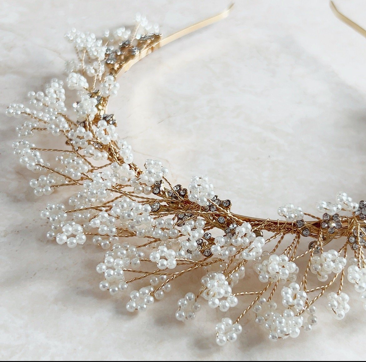 Gypsophila bridal crown - Petal & Pearl