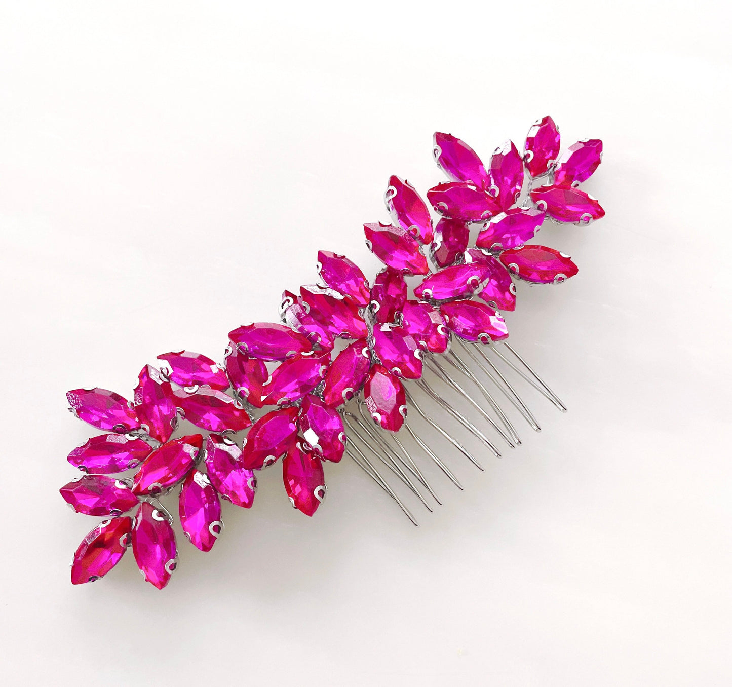 Enya hot pink hair comb