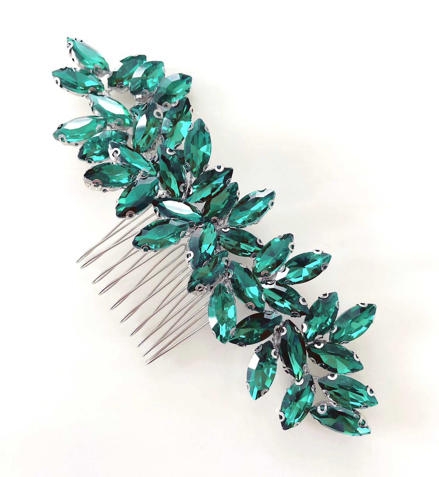 Enya Emerald green hair comb