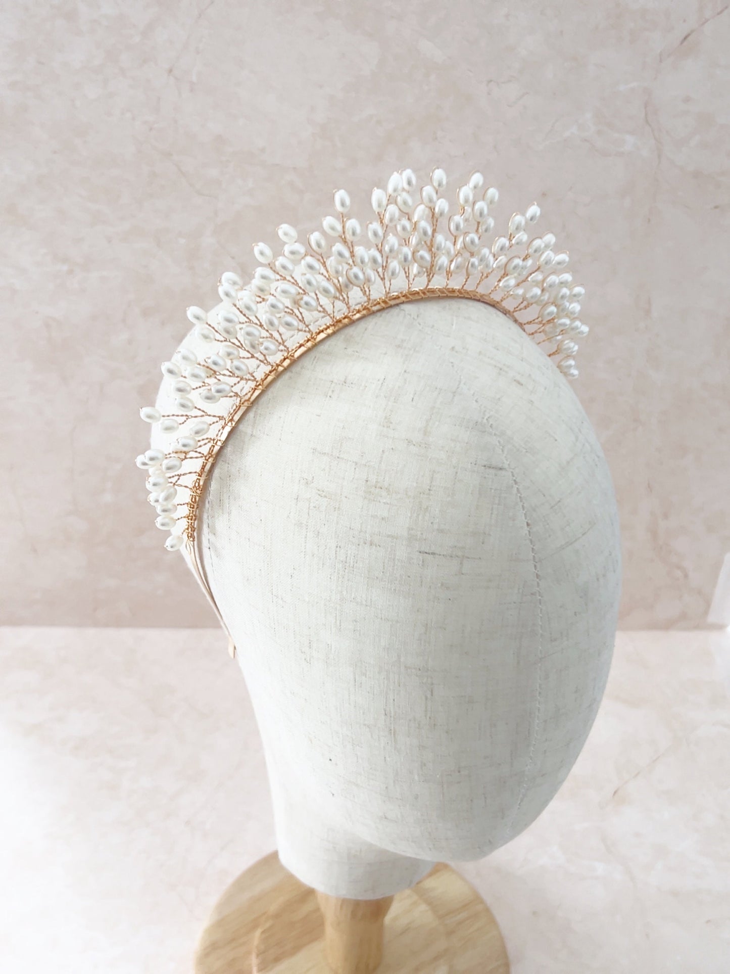 Pearl bridal headpiece