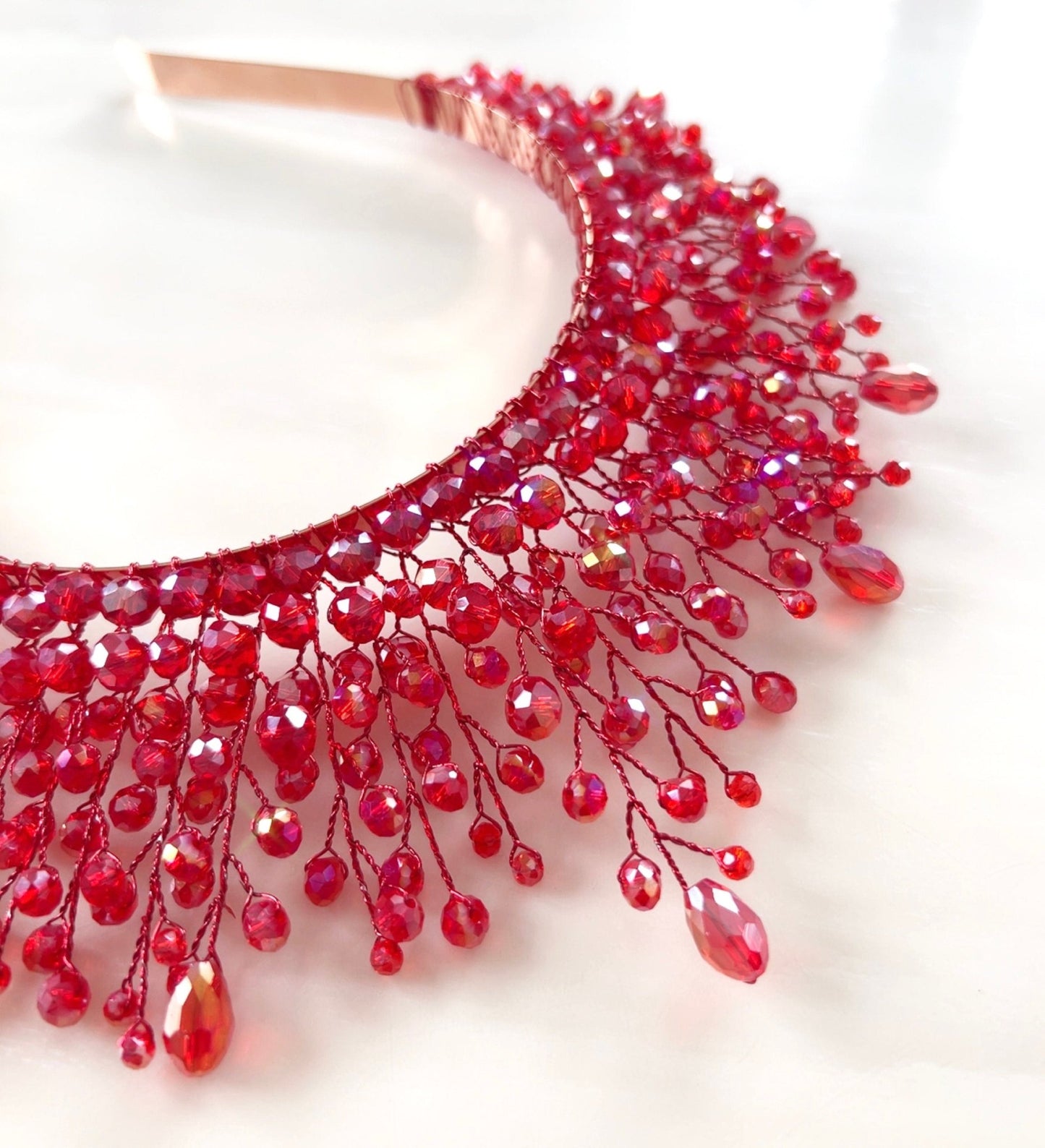 Red Crystal Crown - Petal & Pearl