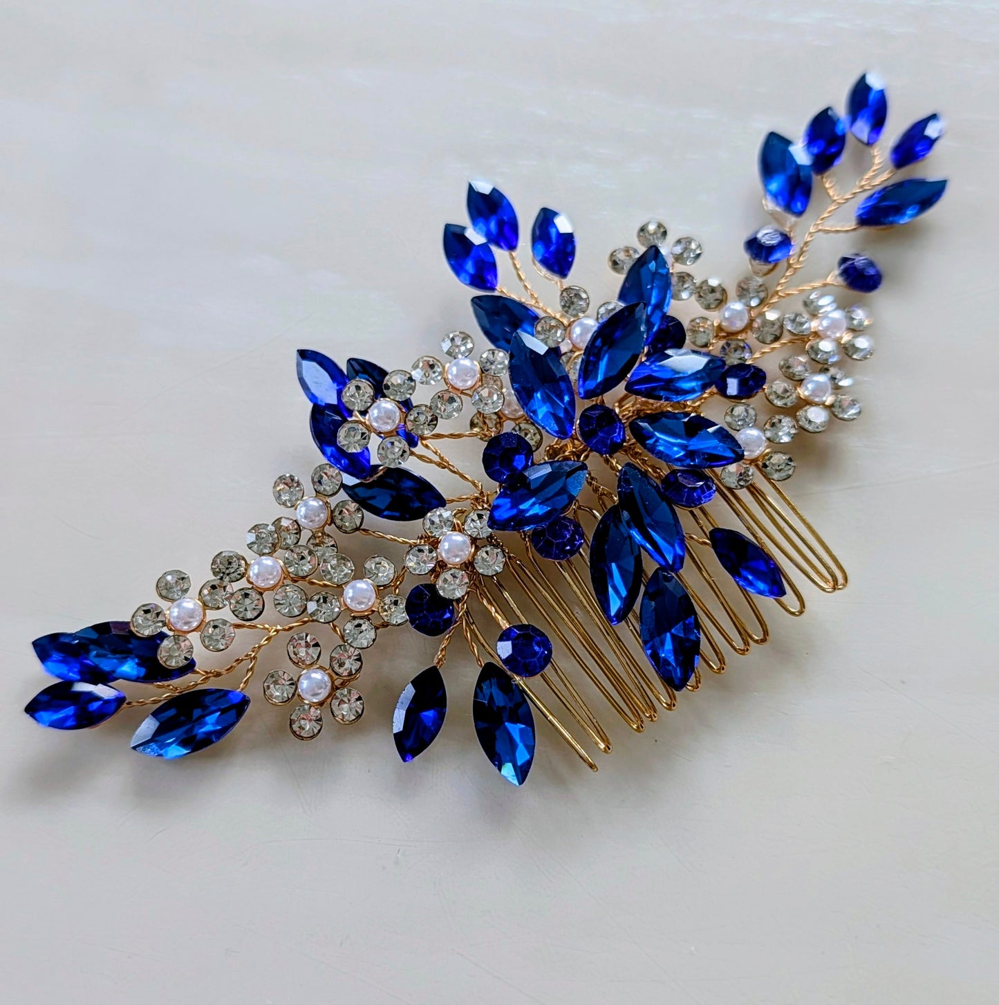 Royal Blue Hair Comb