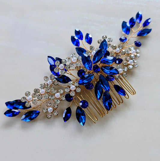 Royal Blue Hair Comb