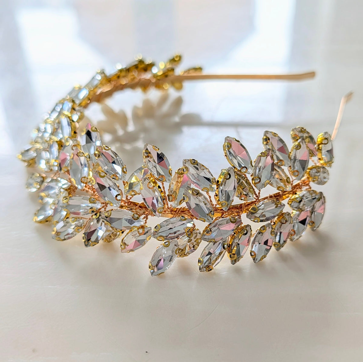 Clear crystal bridal crown