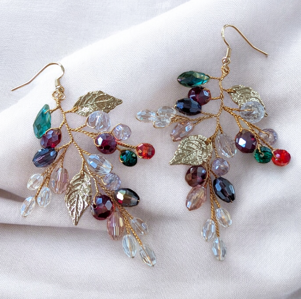 Colourful Crystal Earrings