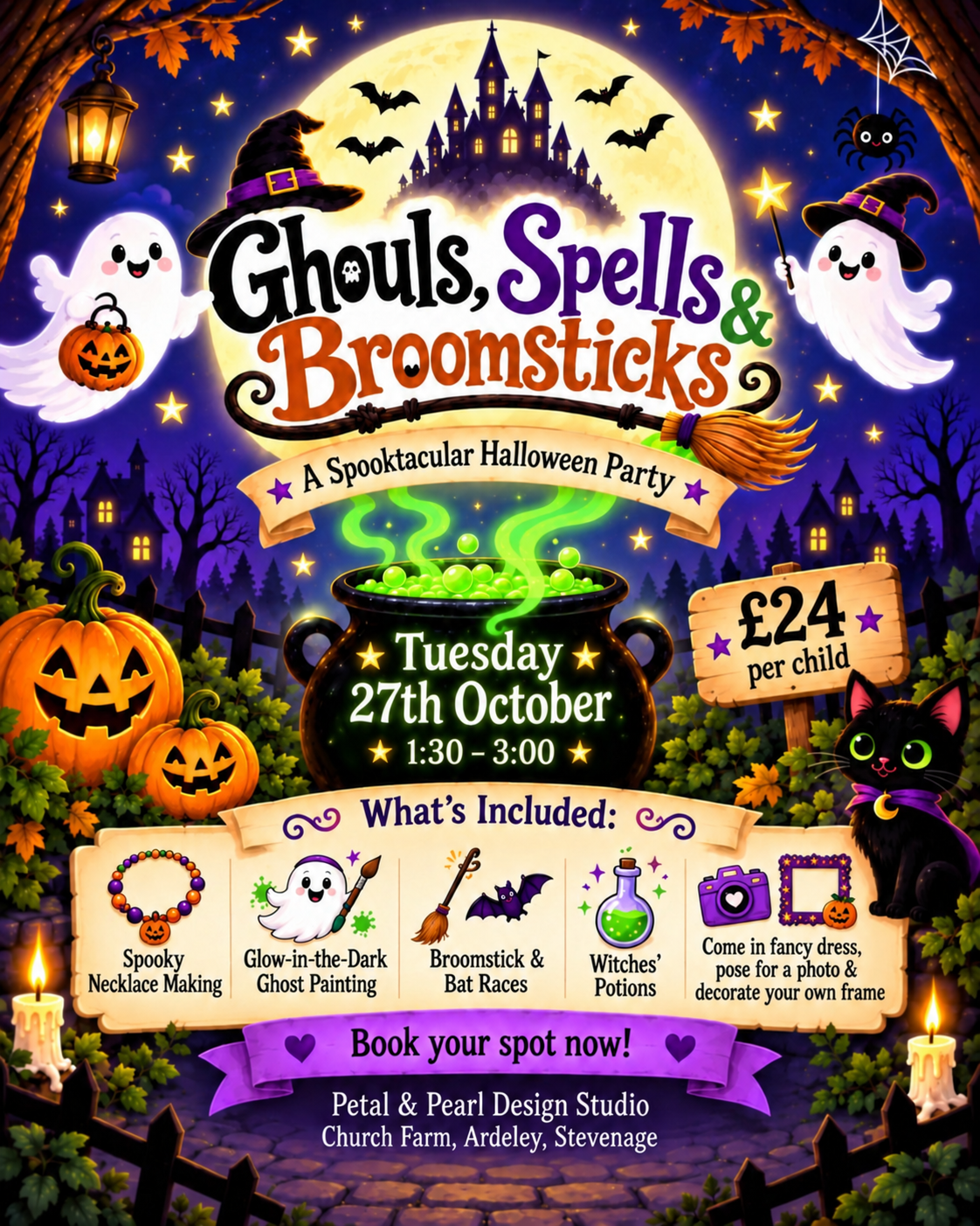Ghouls, Spells & Broomsticks Halloween workshop