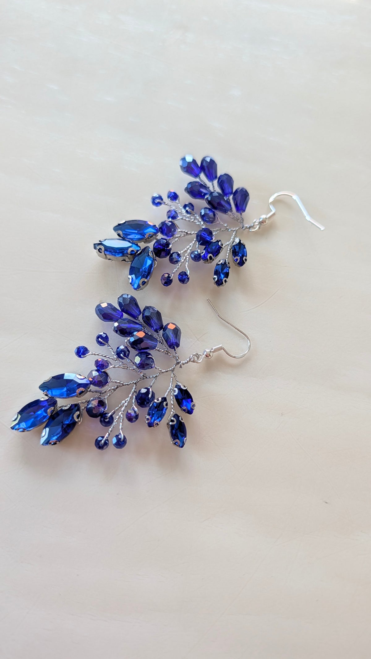 Royal Blue Statement Earrings