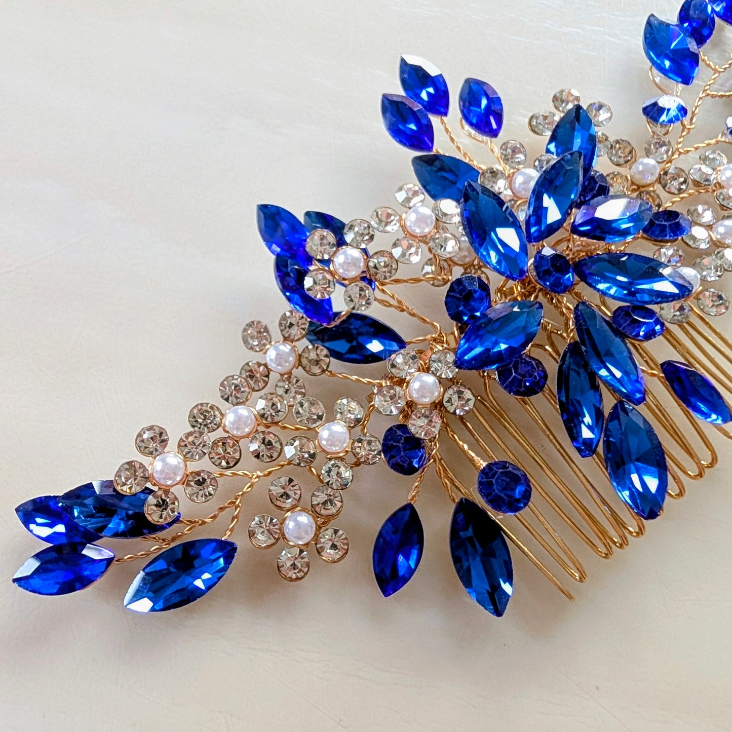 Royal Blue Hair Comb