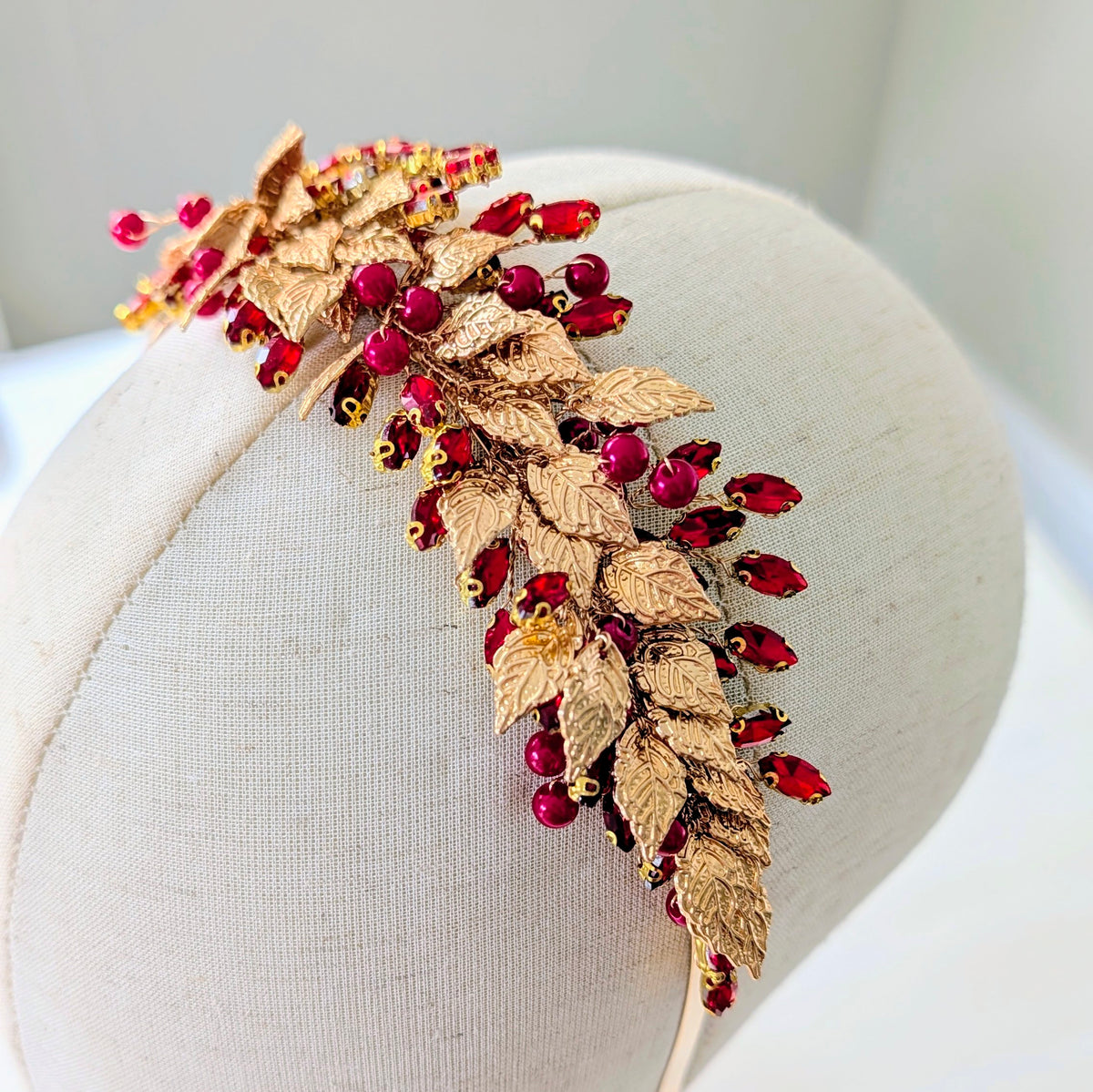 Red and Gold Headband