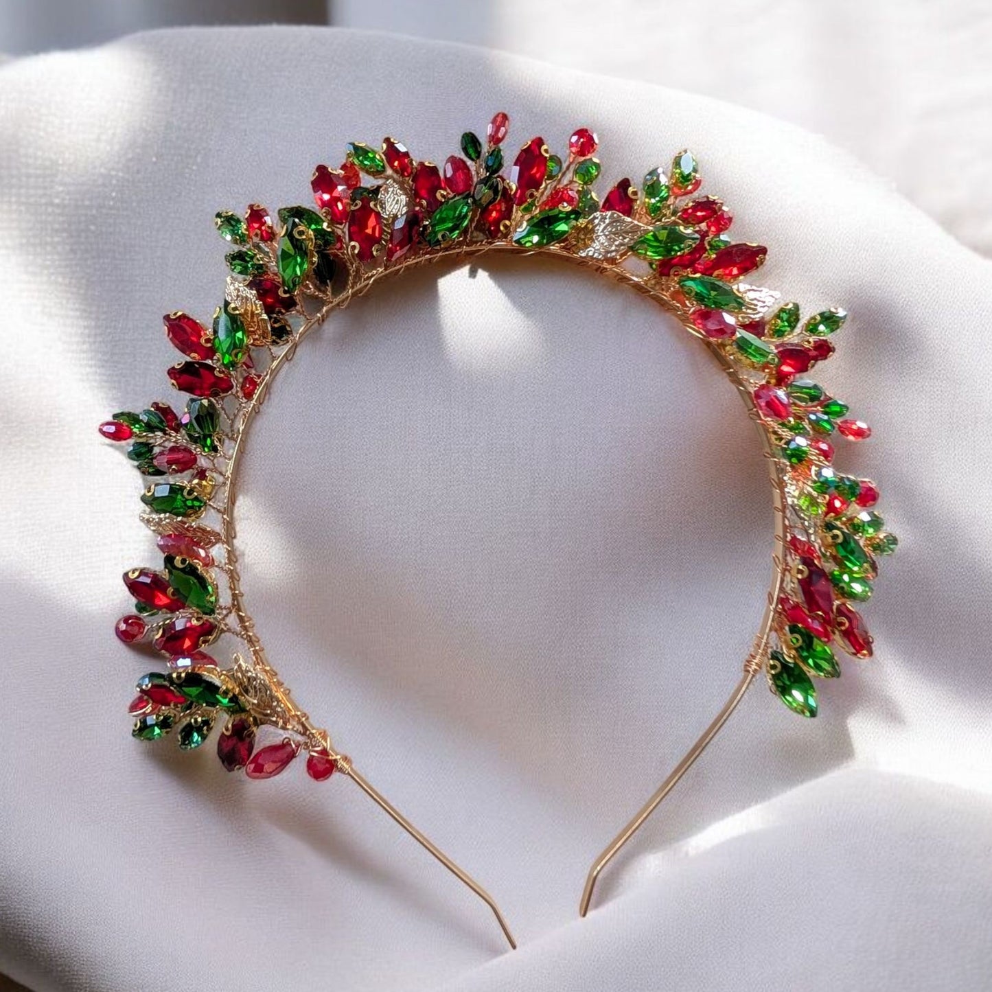 Red and Green Festive Crown