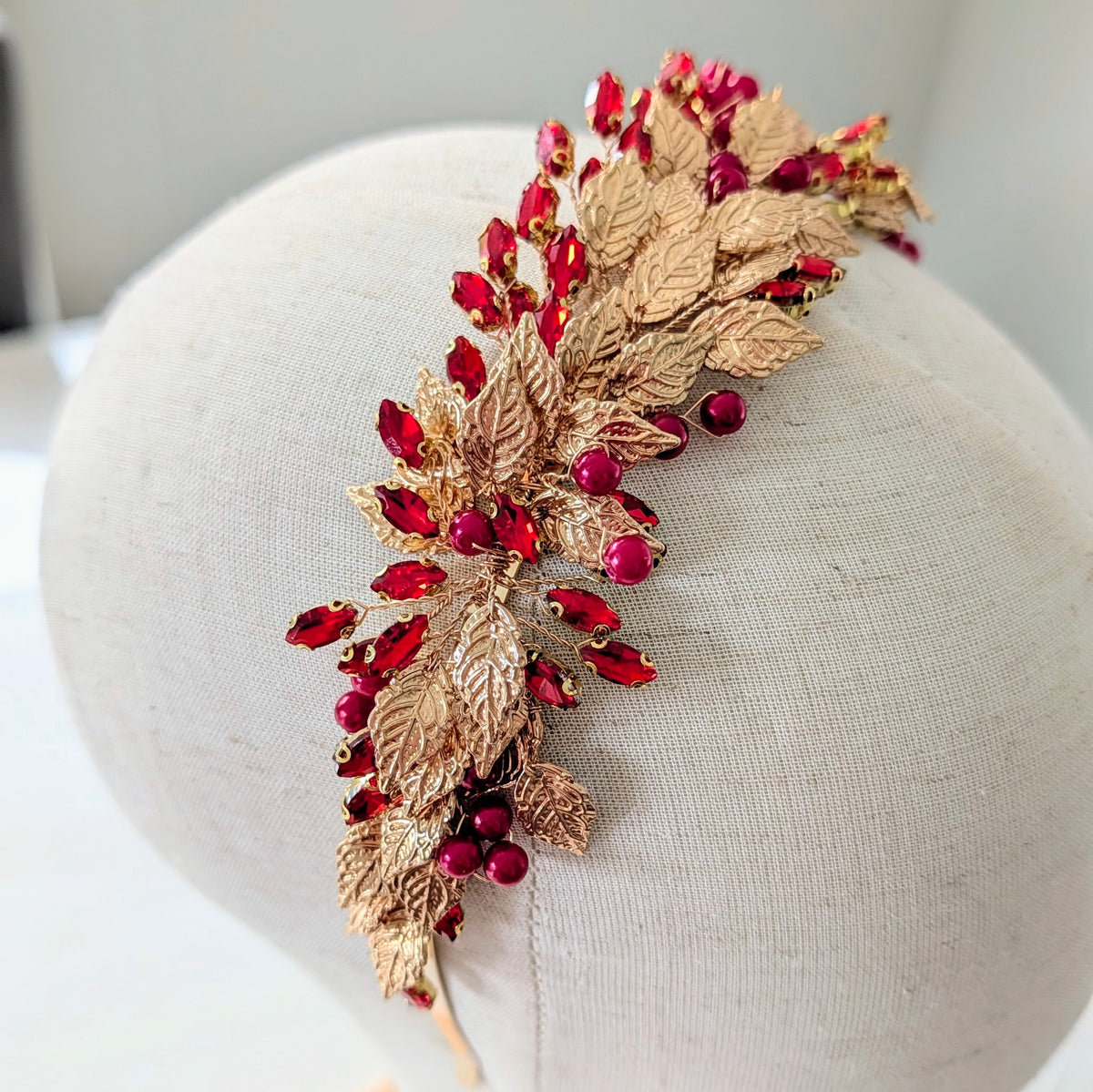 Red and Gold Headband