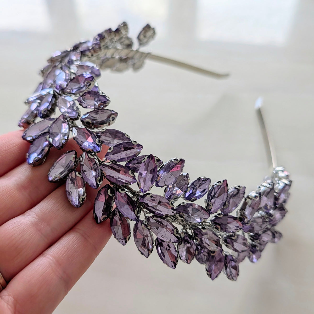 Lilac Crystal headband