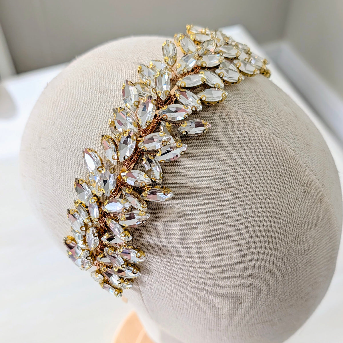 Clear crystal bridal crown