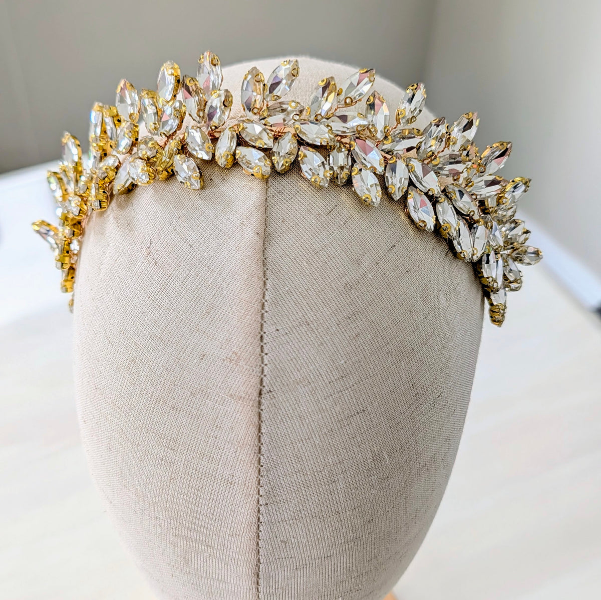 Clear crystal bridal crown
