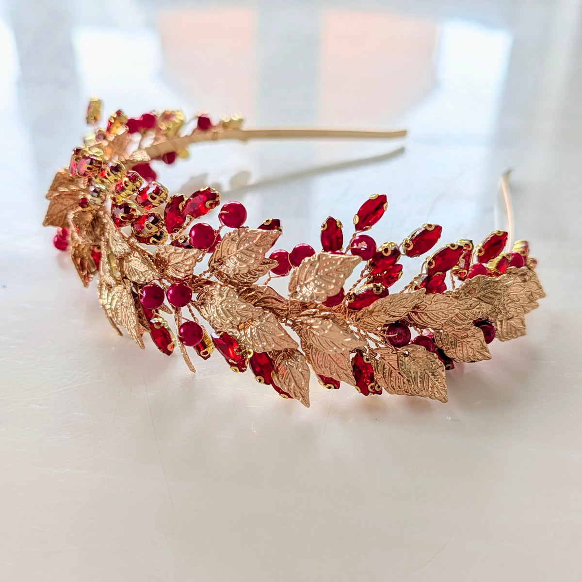 Red and Gold Headband