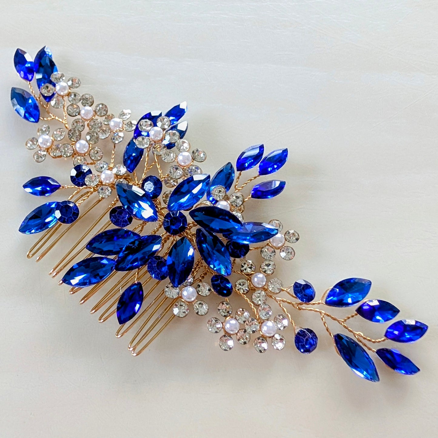 Royal Blue Hair Comb