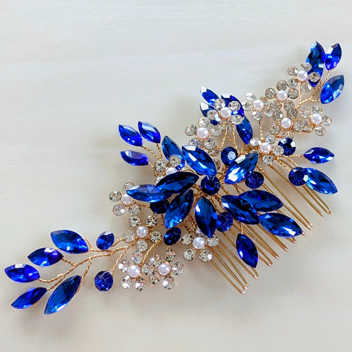Royal Blue Hair Comb