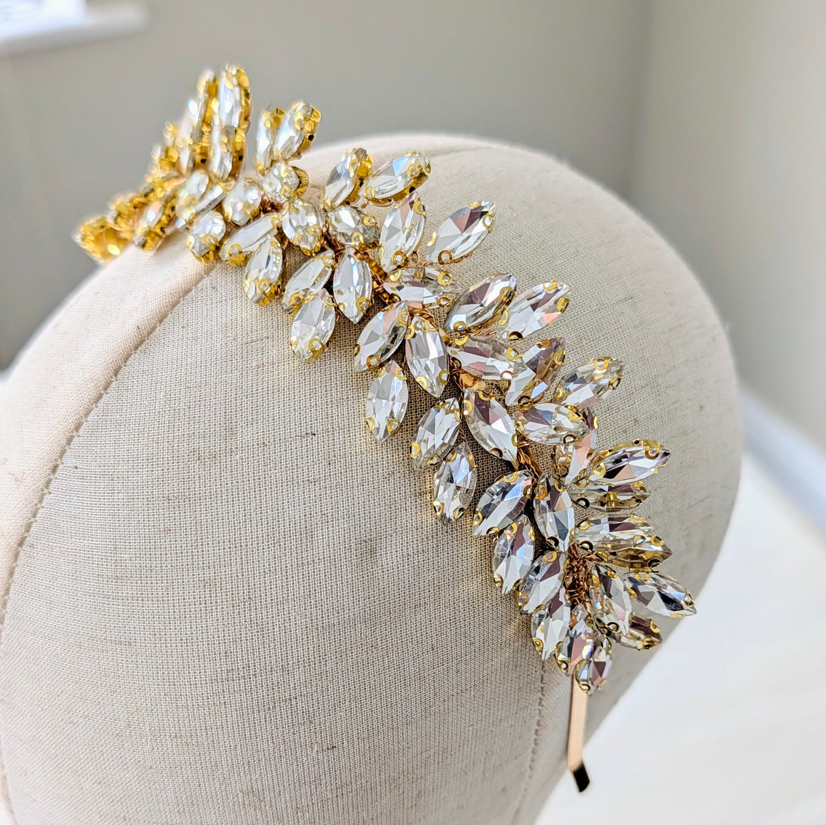 Clear crystal bridal crown